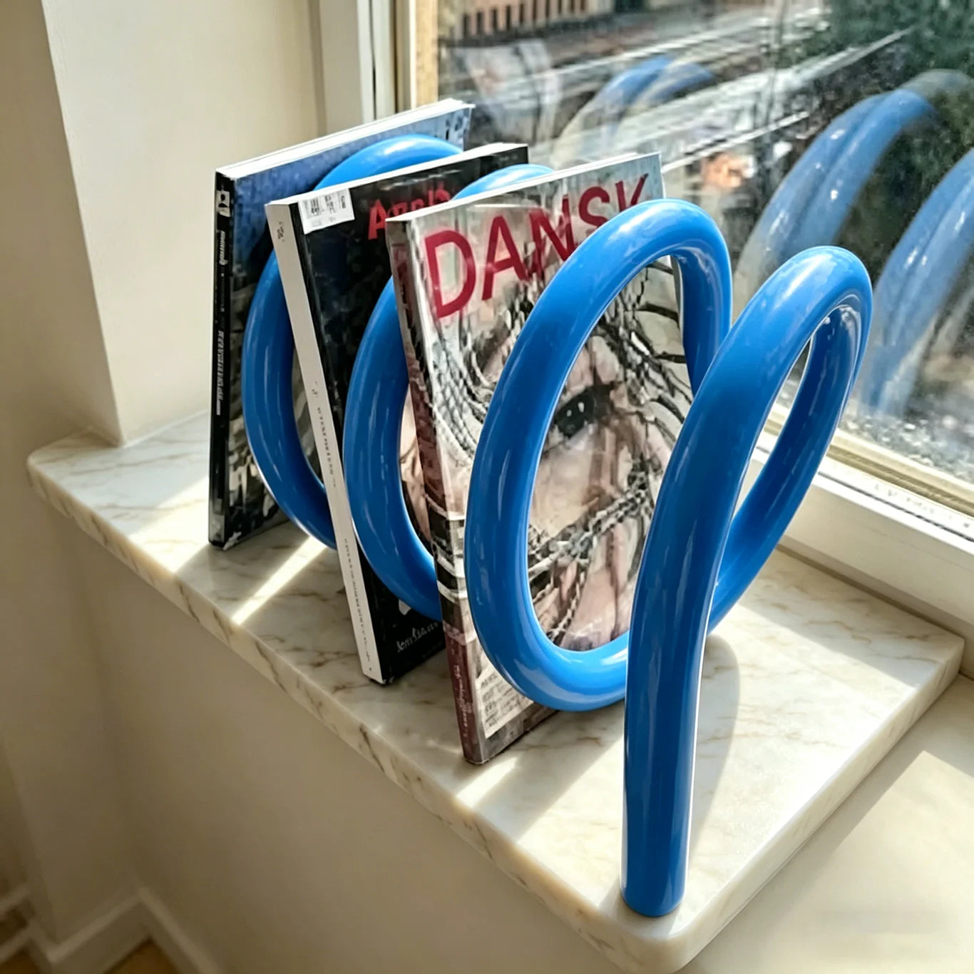 Librero de Escritorio Giratorio en Espiral de Metal