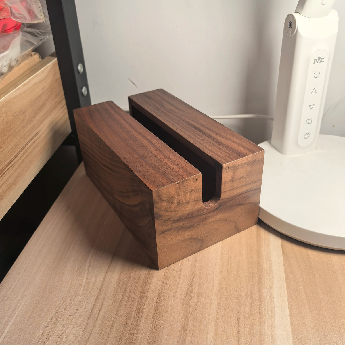 Caja para Pañuelos de Nogal Negro