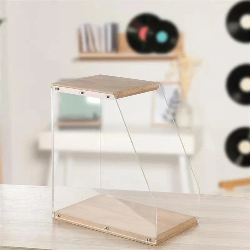 Porta Discos de Vinil de Madera Maciza