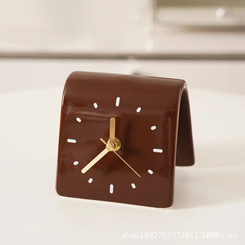 Reloj de Mesa de Cerámica Minimalista