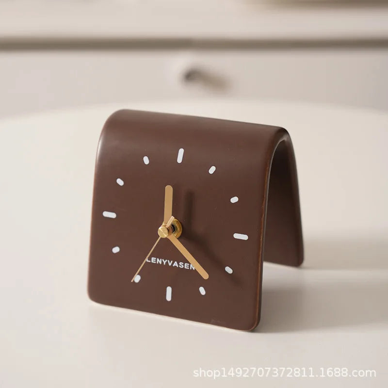 Reloj de Mesa de Cerámica Minimalista