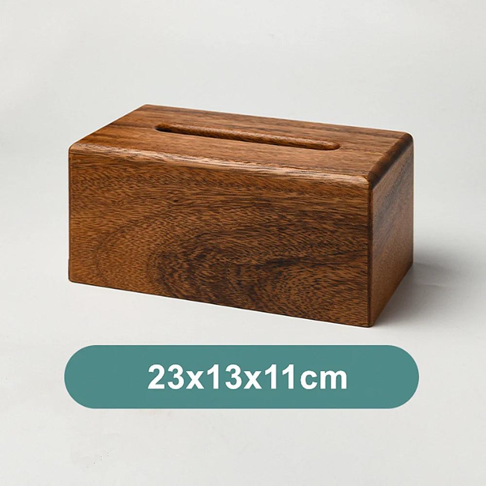 Caja para Pañuelos de Nogal Negro