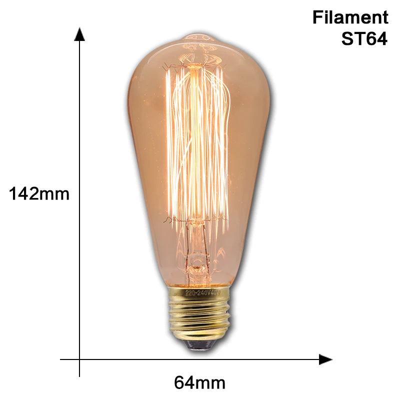 Foco Edison Retro de Filamento E27