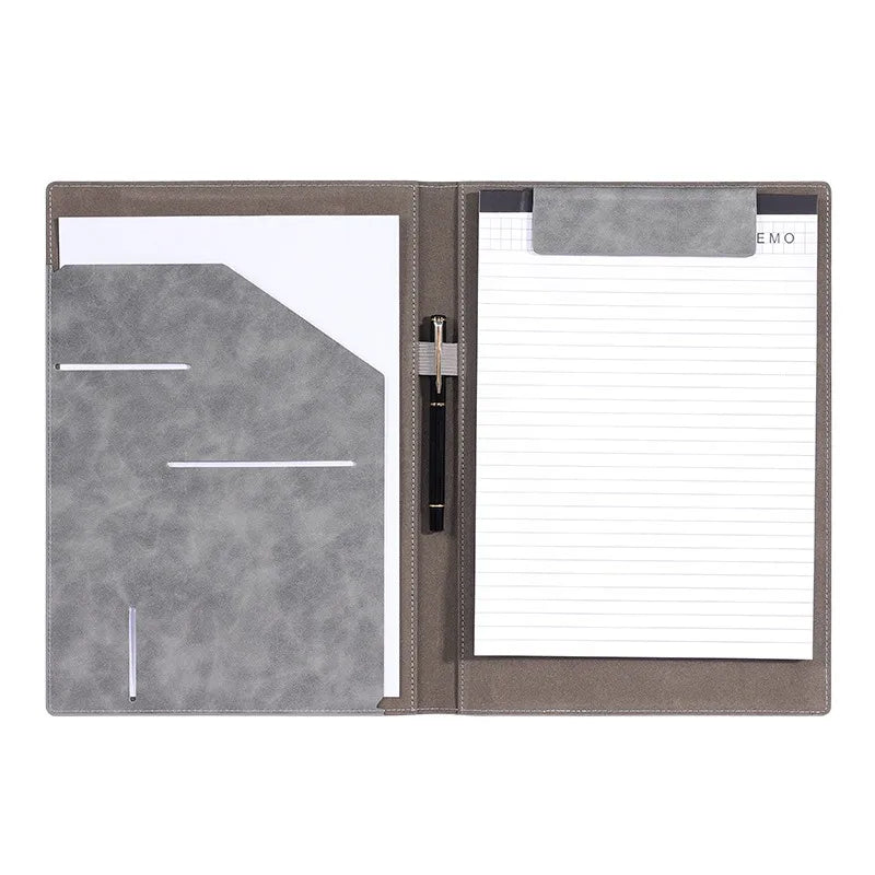 Carpeta Portafolio de Piel Sintética con Bloc de Notas