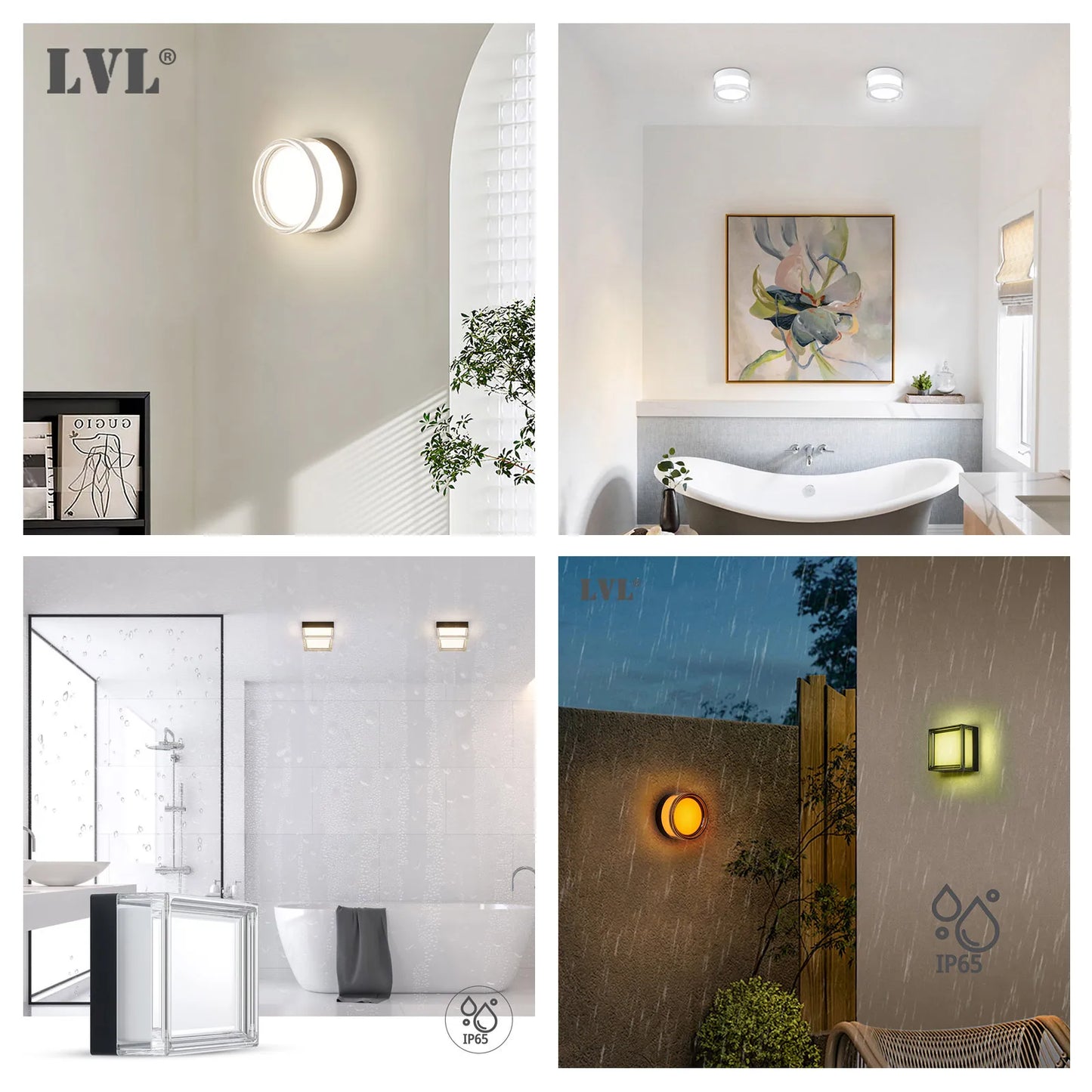 Lámpara de Pared LED Moderna para Interior y Exterior