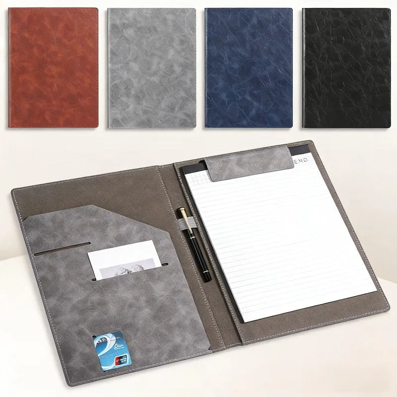 Carpeta Portafolio de Piel Sintética con Bloc de Notas