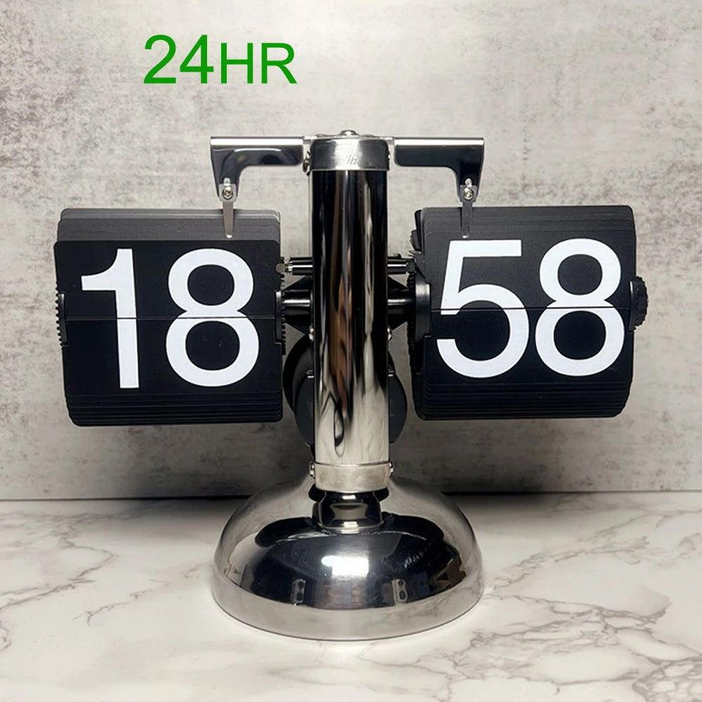 Reloj de Mesa Moderno con Cambio de Página Automático