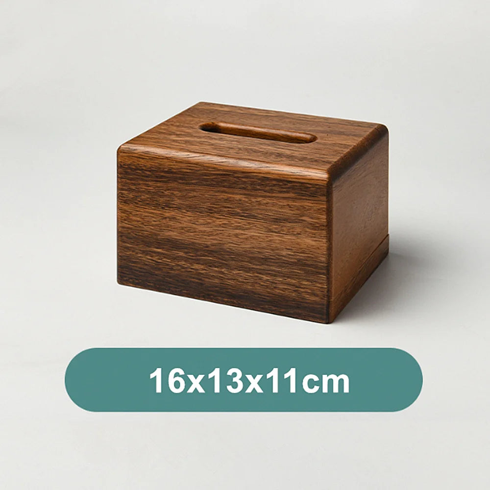 Caja para Pañuelos de Nogal Negro