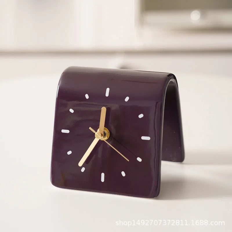 Reloj de Mesa de Cerámica Minimalista