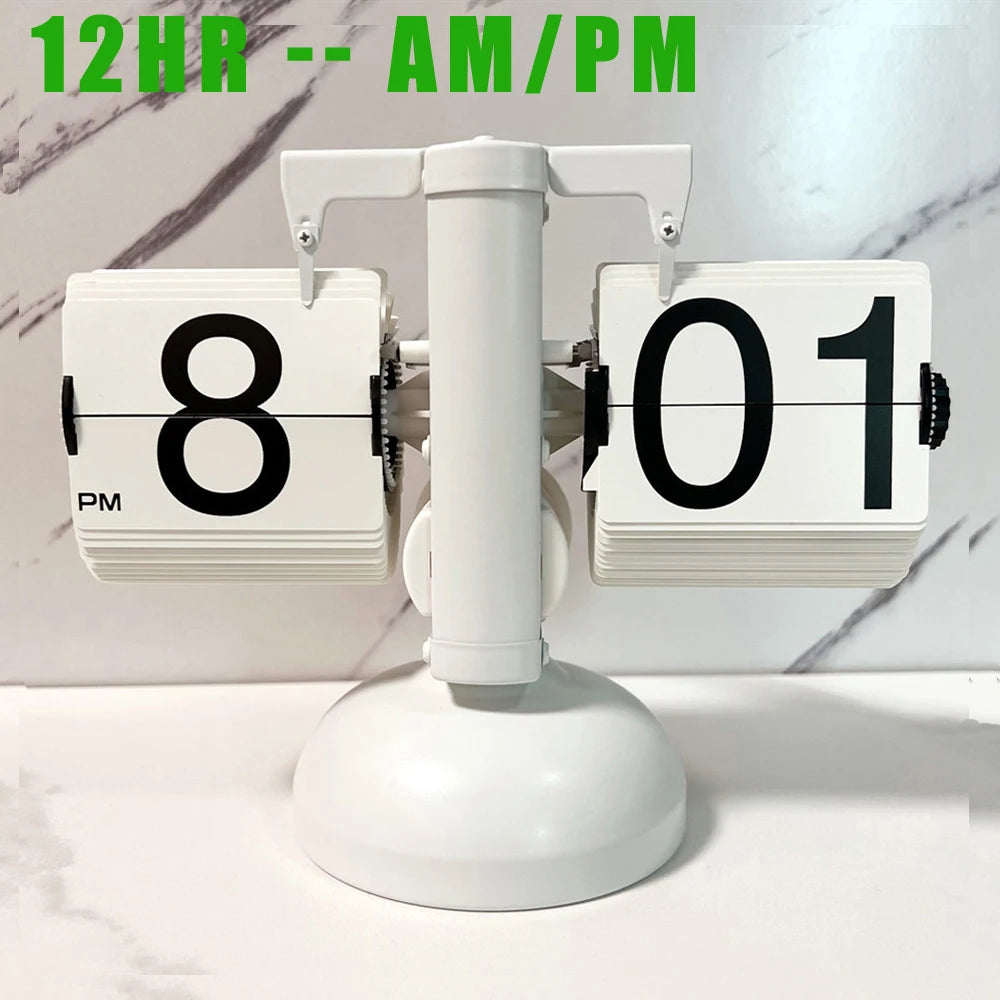 Reloj de Mesa Moderno con Cambio de Página Automático