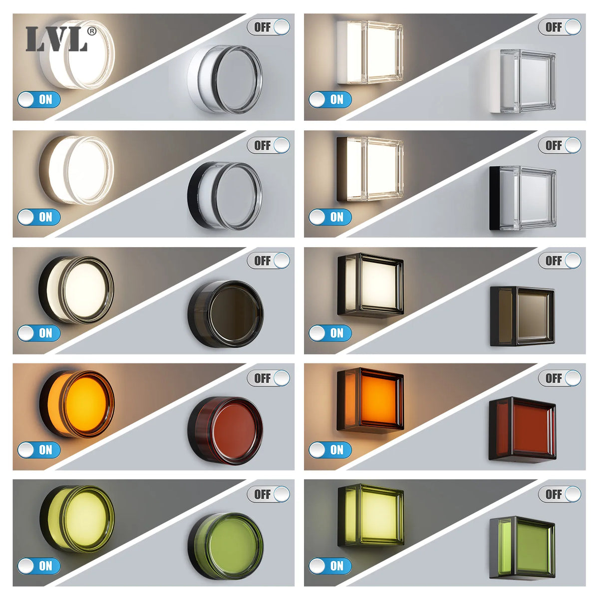 Lámpara de Pared LED Moderna para Interior y Exterior