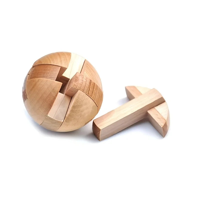 Esferas Rompecabezas de Madera