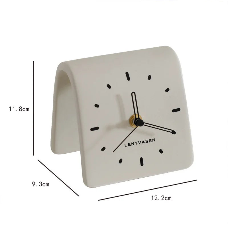 Reloj de Mesa de Cerámica Minimalista