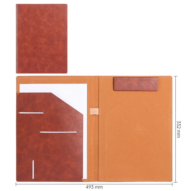 Carpeta Portafolio de Piel Sintética con Bloc de Notas