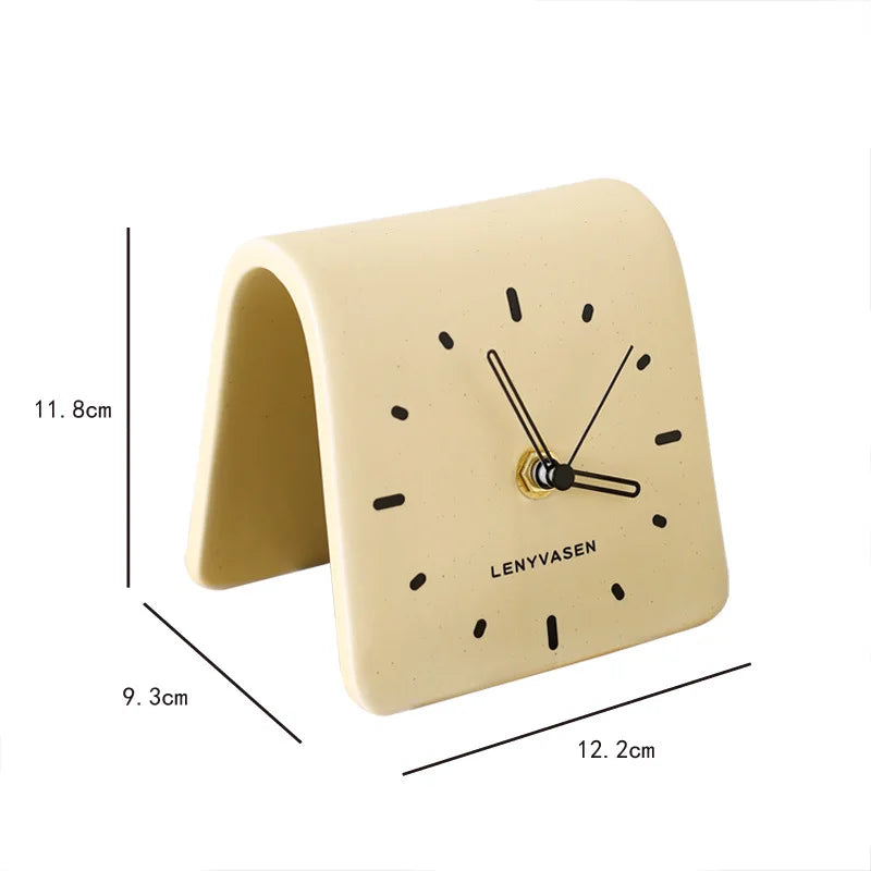 Reloj de Mesa de Cerámica Minimalista