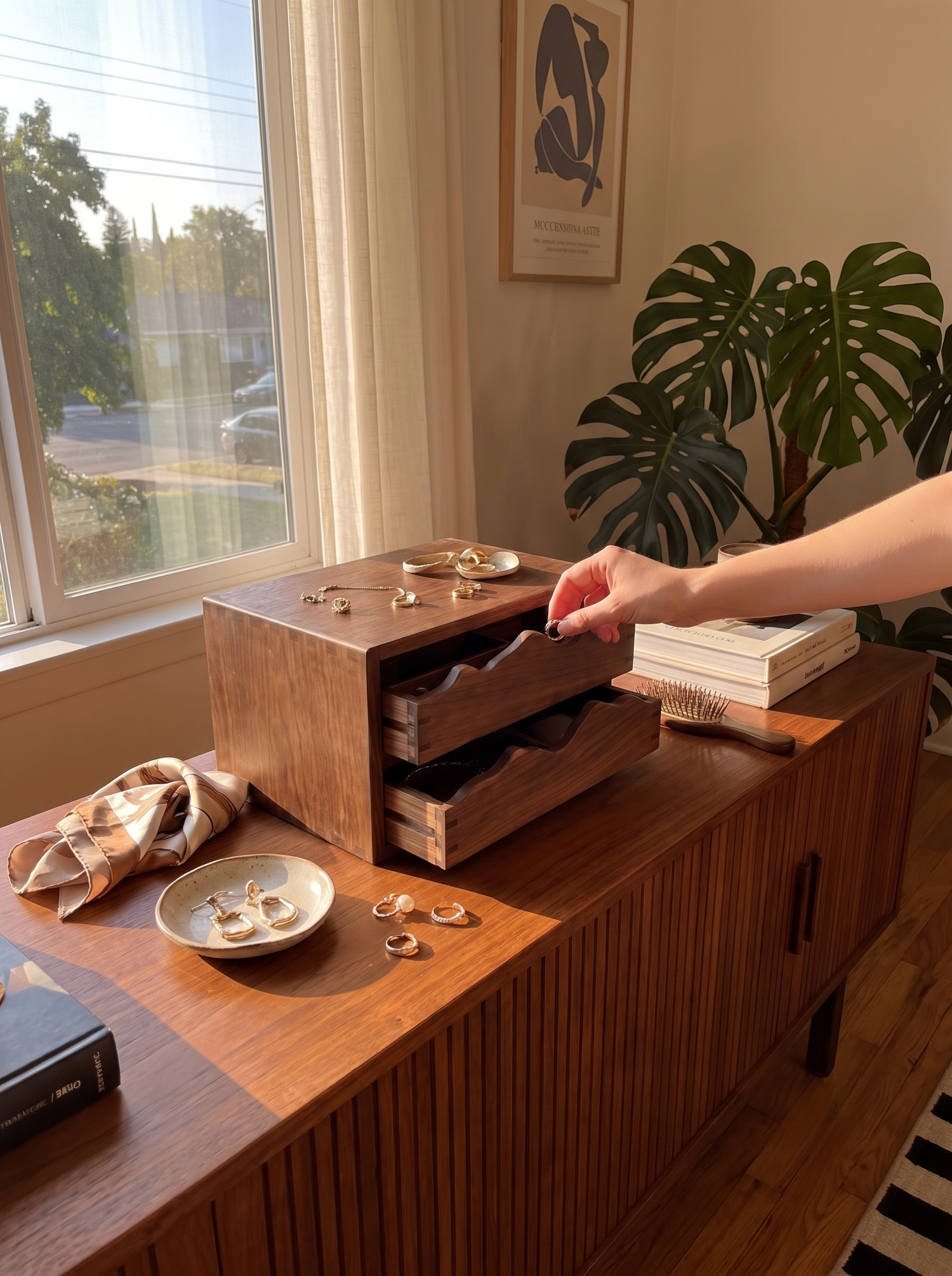 Caja de Almacenamiento de Madera con Cajones: Orden a la vista
