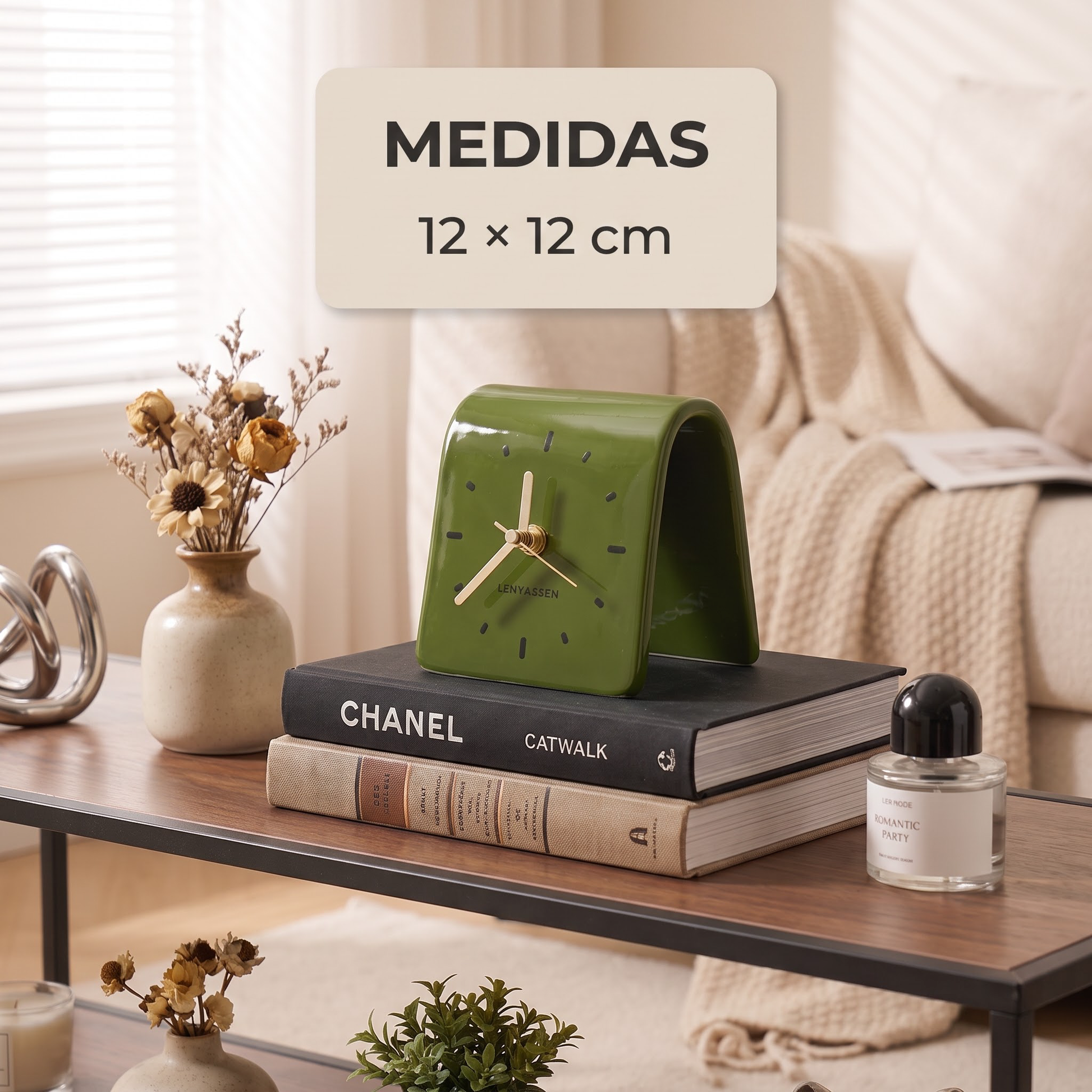 Medidas del reloj de cerámica