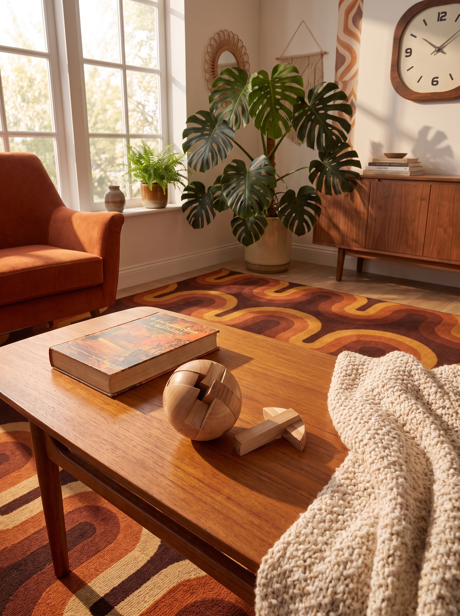 Esferas Rompecabezas de Madera Madera cálida, diseño limpio